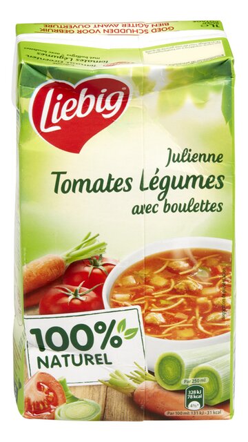 Julienne tomates-légumes-boulettes DéliSoup' 1L