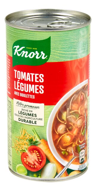 Soupe de tomates-légumes avec boulettes 515ml