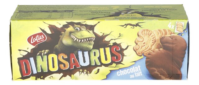 Biscuits Dinosaurus choc au lait ind.(3p)x4 225g