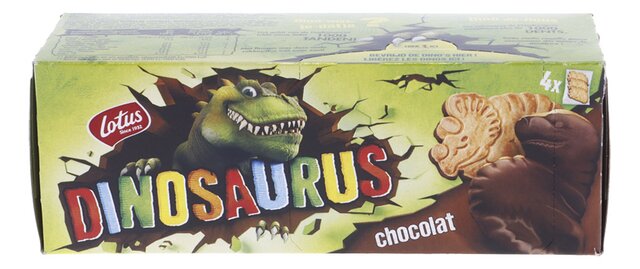 Biscuits Dinosaurus au chocolat ind.(3p)x4 225g