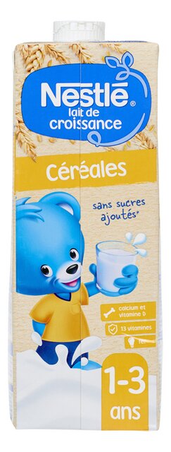 Lait de croissance céréales +1ans 1L