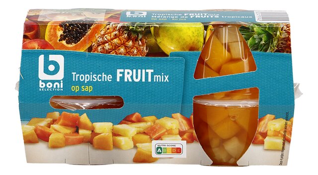 Tropisch fruit op lichte siroop 120gx4