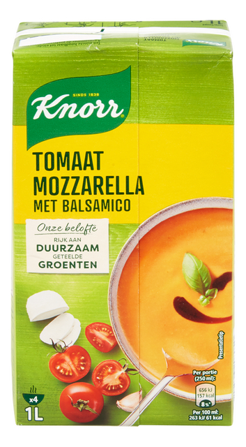 Tomatensoep mozzarella met balsamico Classic 1L