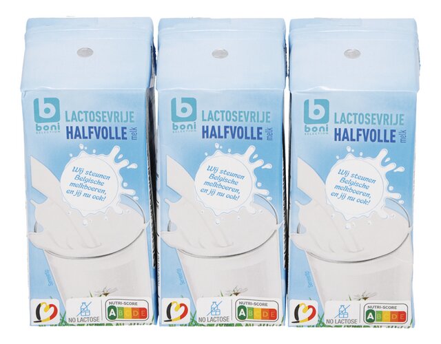 Melk halfvol lactosevrij 200mlx3