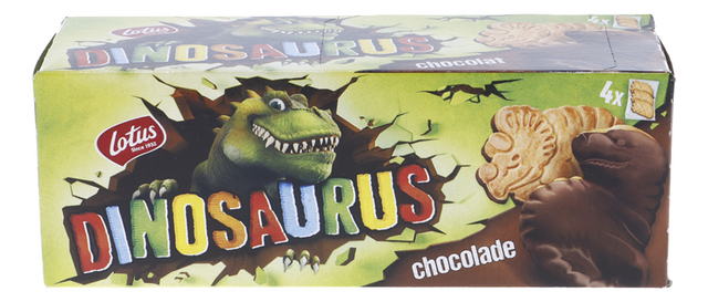 Koekjes Dinosaurus met chocolade ind.(3st)x4 225g