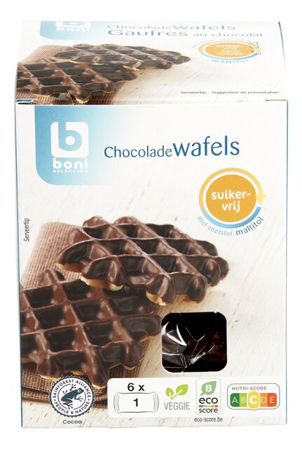 Cacaowafels maltitol ind.30gx6