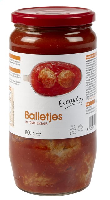 Balletjes in tomatensaus 800g