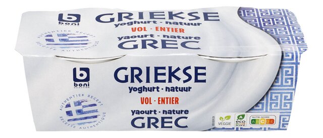 Yaourt grecque entier nature 170gx2