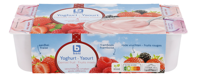 Yaourt fruits mixés 125gx8