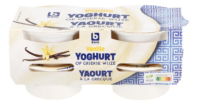 Yaourt grecque vanille 150gx4