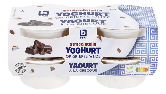 Griekse yoghurt stracciatella 150gx4