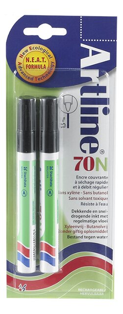 Zwarte marker permanent 70N 2st