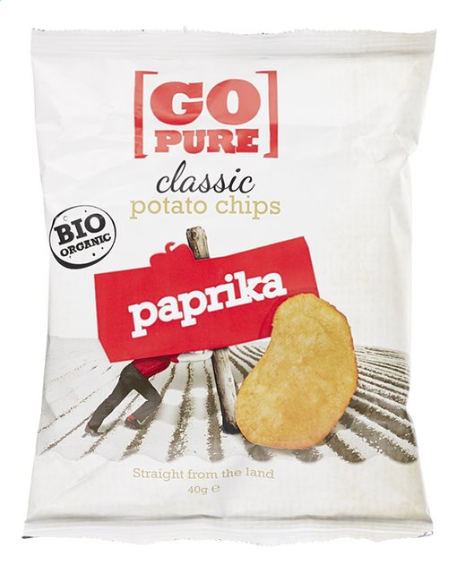 Chips classic paprika BIO 40g