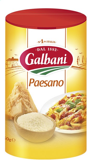 Fromage râpé parmesan Paesano saupoudre 250g