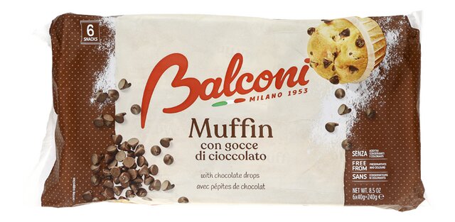 Muffin chocolate drops 40gx6