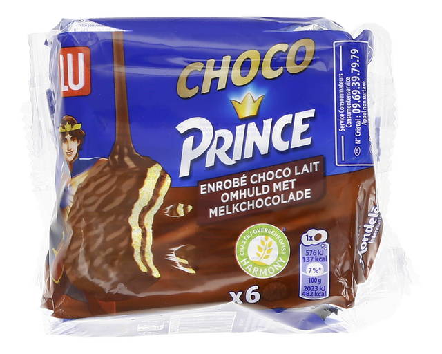 Biscuits Choco Prince chocolat ind.6p
