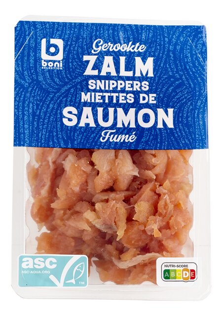 Gerookte zalmsnippers 150g