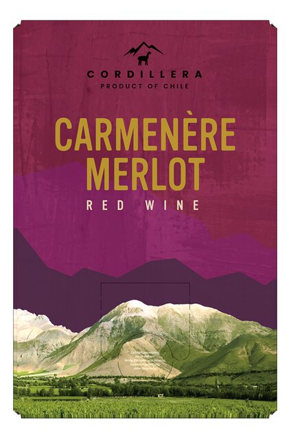 Cordillera Carmenère-Merlot partybox rood BIB 5L