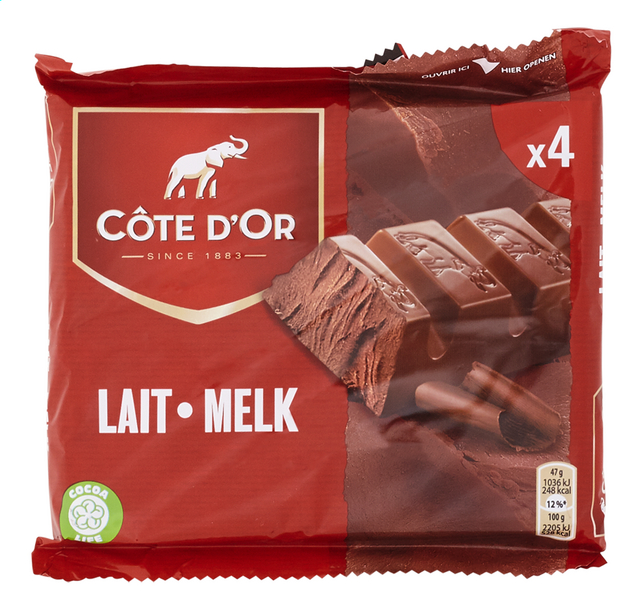 Melkchocolade 47gx4