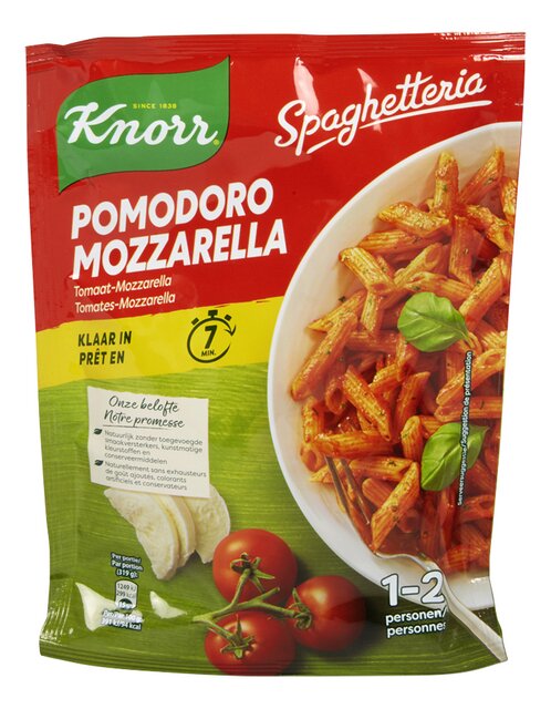 Pâtes à la sauce tomate-mozzarella Spaghett. 163g