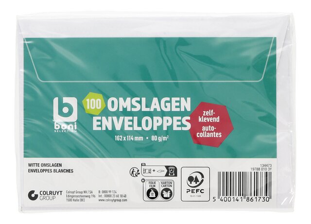 Omslag 114/162mm 100st