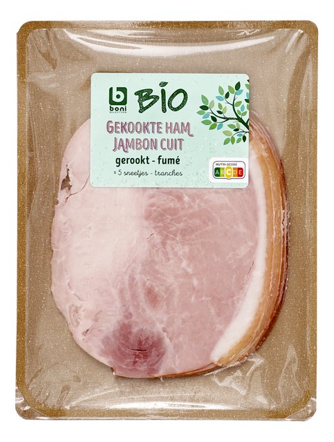 Ham gekookt ±4 sneetjes BIO 150g
