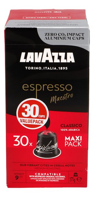 Nespresso espresso classico 30 cups