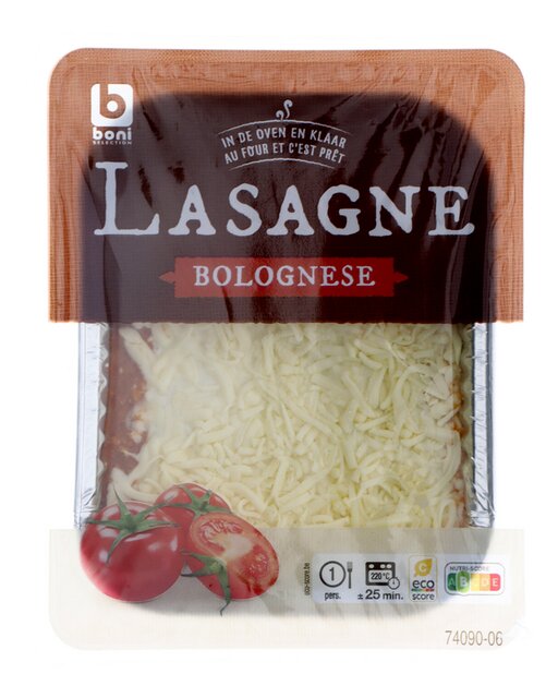 Lasagne bolognese met varkensvlees 400g