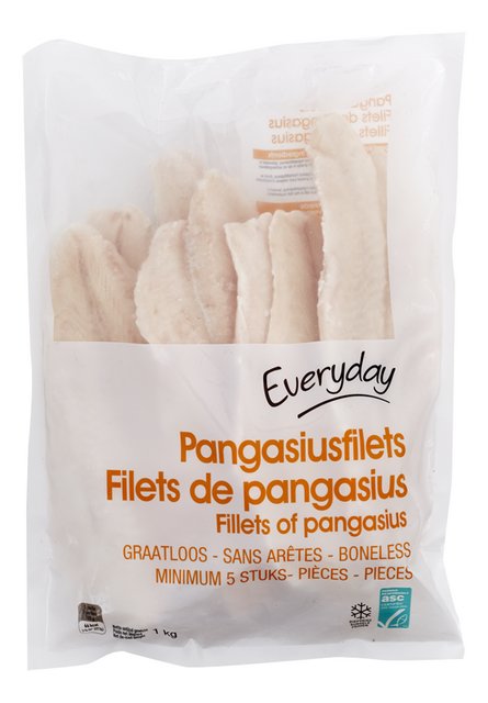 Filet de pangasius s/ar ASC ±150g ±6p 1kg