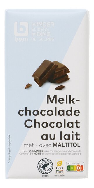 Chocolat au lait maltitol 85g