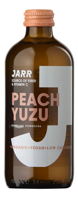 Sparkling kombucha peach-yuzu BIO 33cl