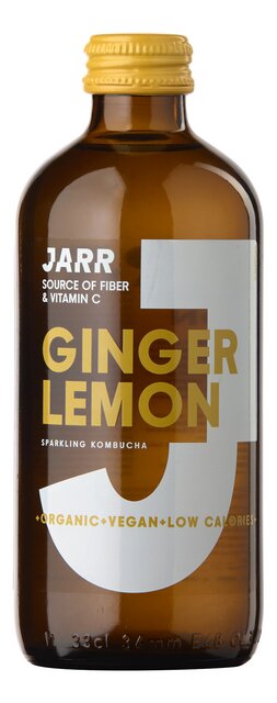 Sparkling kombucha ginger-lemon BIO 33cl