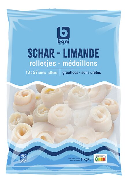 Médaillons de limande s/ar MSC ±35g ±22p 1kg