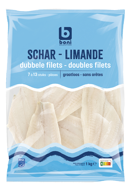 Filet de limande double s/ar MSC ±100g ±10p 1kg