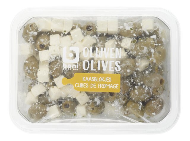 Cubes de fromage - olives vertes 400g