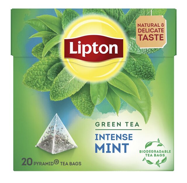 Thee green Intense Mint pyramide 20 builtjes