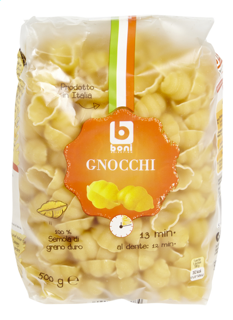Pâtes Gnocchi (12' à 14') 500g