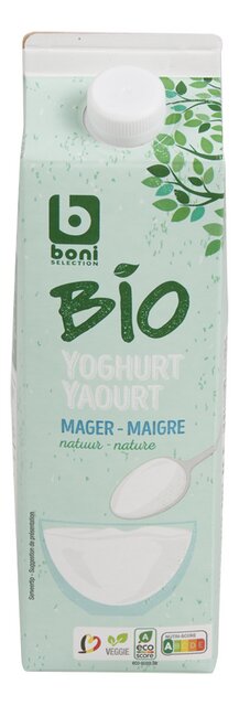 Yoghurt mager natuur BIO 1L