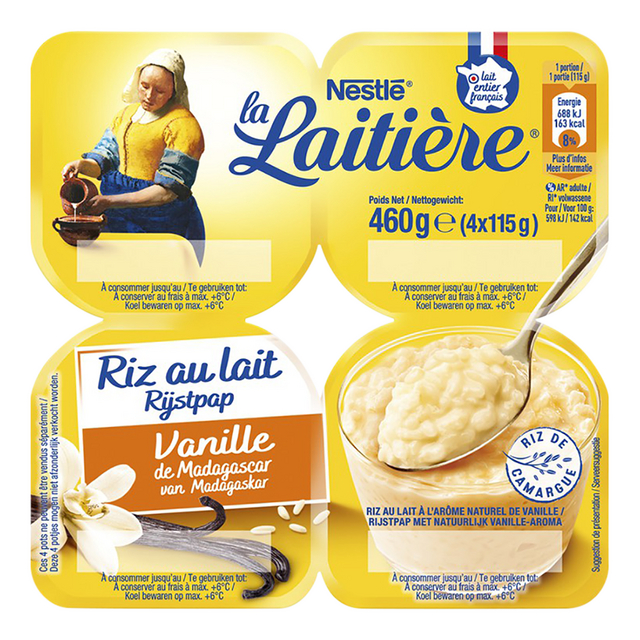Rijstpap vanille 115gx4