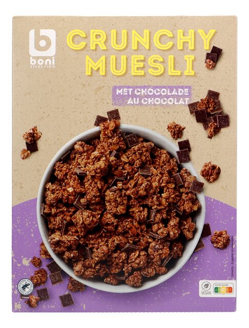 Muesli crunchy met chocolade 750g