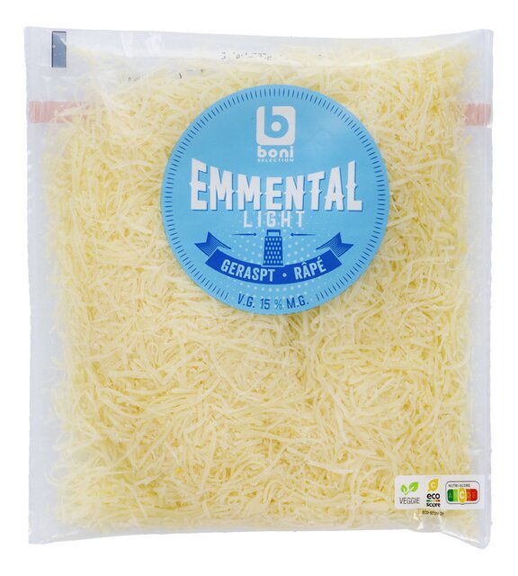 Emmentaler geraspt light 250g