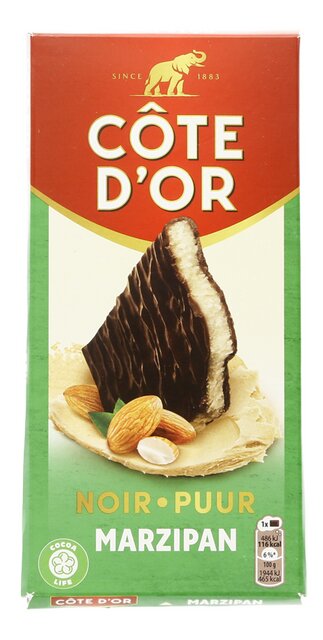 Côte d'Or noir-marzipan 150g