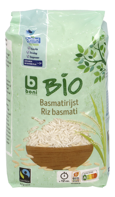 Rijst basmati BIO (13' à 15') 1kg