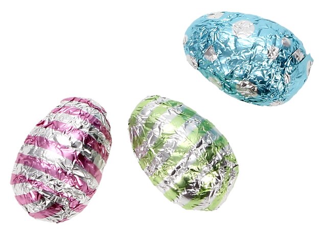 Oeufs de Pâques mix lait/blanc/noir 6kg