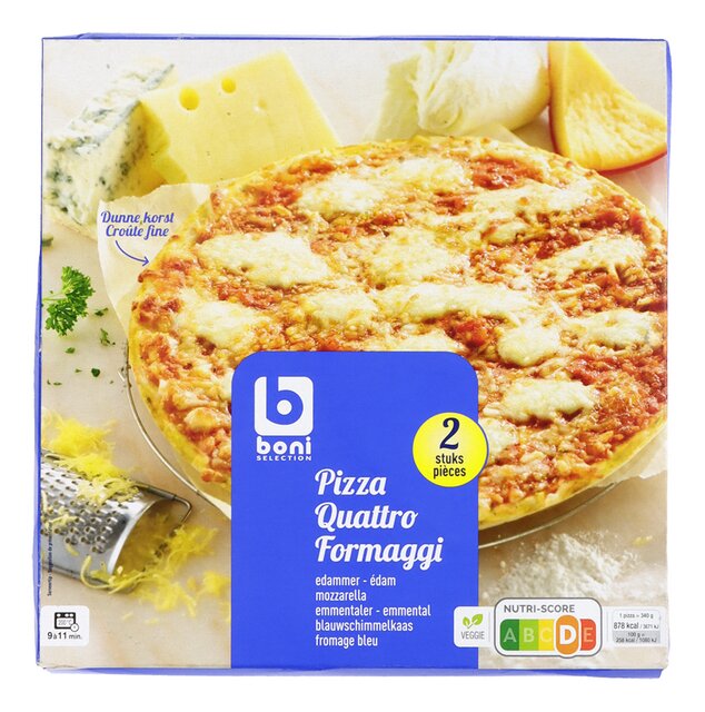 Pizza 4 fromages 340g 2p 680g