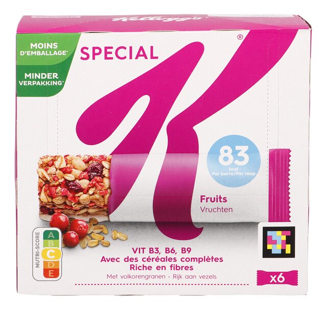 Spécial K barres croustil. fruits rouges 21gx6