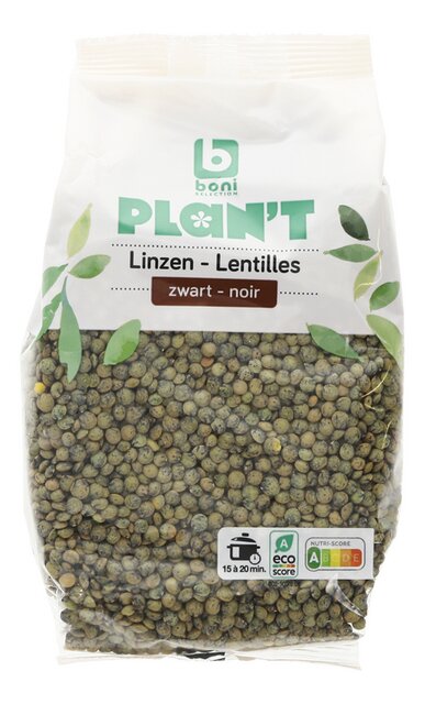 Zwarte linzen 500g