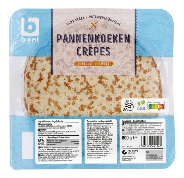 Pannenkoeken 11st 600g