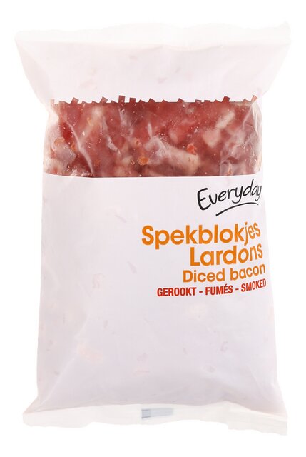 Spek gerookt blokjes 250g