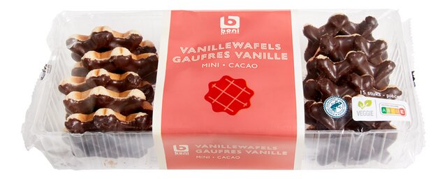 Gaufres au chocolat mini 15p 250g